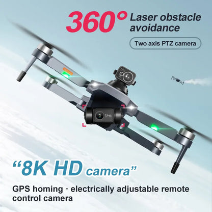RG101 PRO Drone - Professional Control 3000Meters 8K Two Axis Mechanical Pan Tilt Camera Brushless Motor Laser Obstacle Avoidance GPS Drones