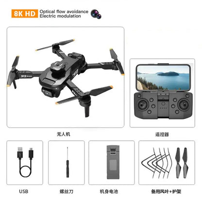 S12 Drone, Drone features advanced stabilization and high-definition camera capabilities for smooth flight and clear video capture.