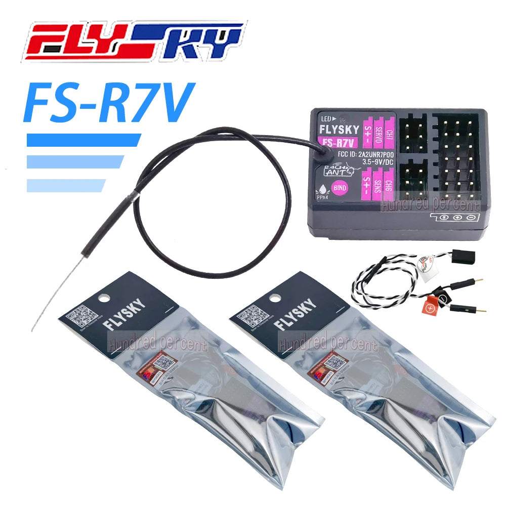 FLYSKY FS-R7V R7V - 2.4G Gyroscope 7CH ANT Protocol PWM Output RSSI Mini Receiver for FS-G7P Transmitter RC Car Boat DIY Parts 9 FLYSKY FS-R7V R7V, el3 Fp Hurt per cent Hxndred dercente Hup