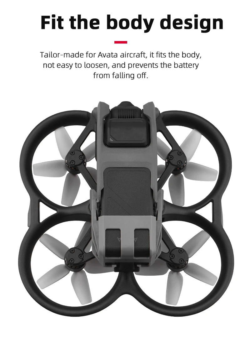 Drone Battery Buckle Holder for DJI Avata, fit the body design Tailor-made for Avata aircraft; it the body,