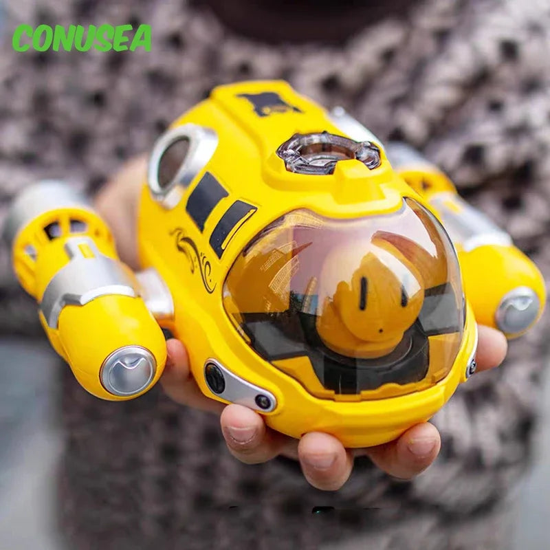 CONUSEA RC Boat Submarine Spray Motorboat — 2.4G Remote Control, Waterproof, 25 m Range, 20 min Runtime, 3.7V 500mAh