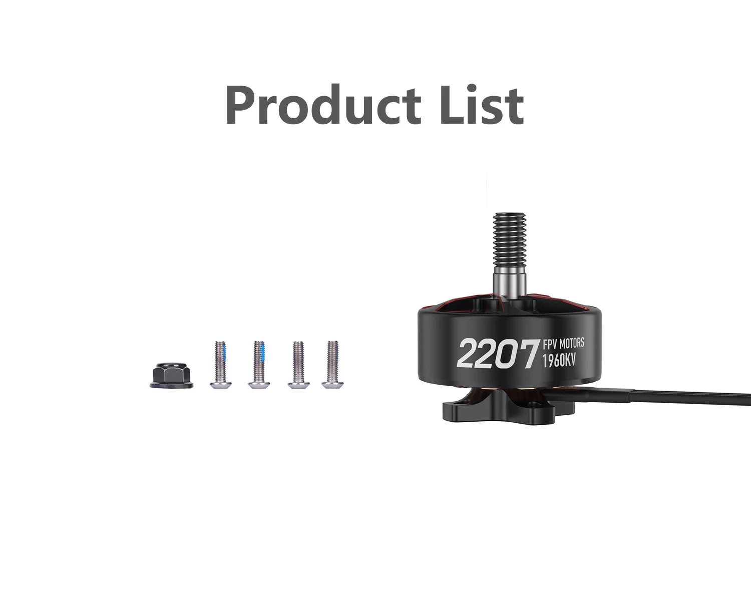 GEPRC SPEEDX2 2207 1960KV/2050KV Motor - 4-5 Inch FPV Drone 6S Brushless Motor FPV RC Multicopter Racing Drone Parts DIY PART 13 GEPRC SPEEDX2 2207 1960KV/2050KV Motor, FPV MOTORS HI 2207 19683i