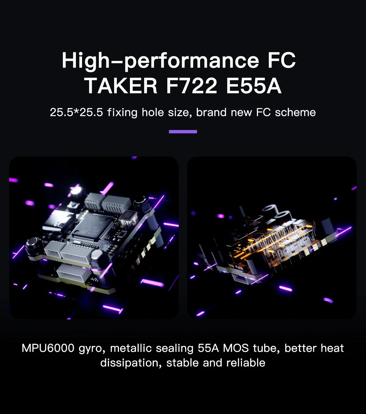 GEPRC DoMain3.6 / DoMain4.2 WTPFV FPV, high-performance FC TAKER F722 ES5A 25.5*25.5