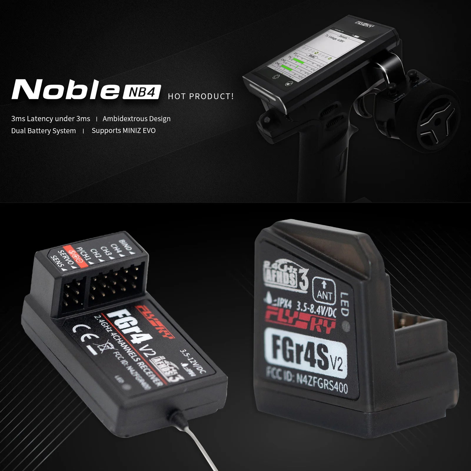 Flysky Noble NB4 2.4G 4CH Radio Transmitter, find a position that's comfortable for you, sitting, standing, or leaning