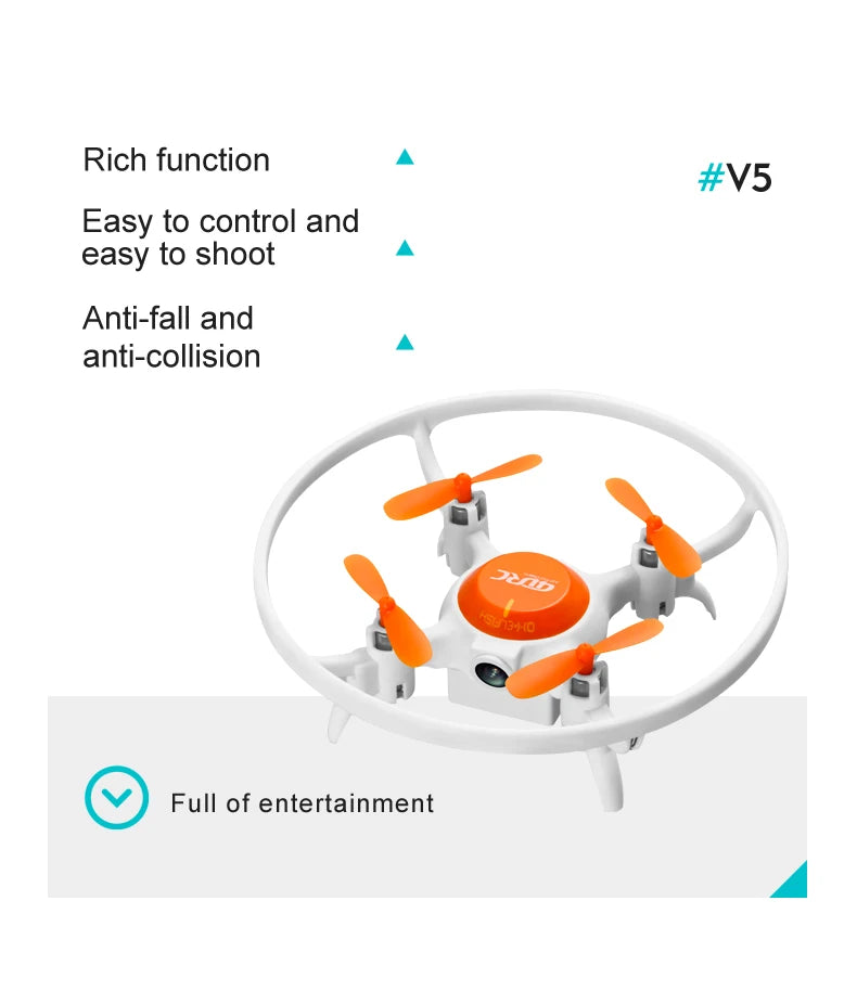 4DRC V5 Mini Drone, rich function #v5 to control and easy to shoot anti-fall