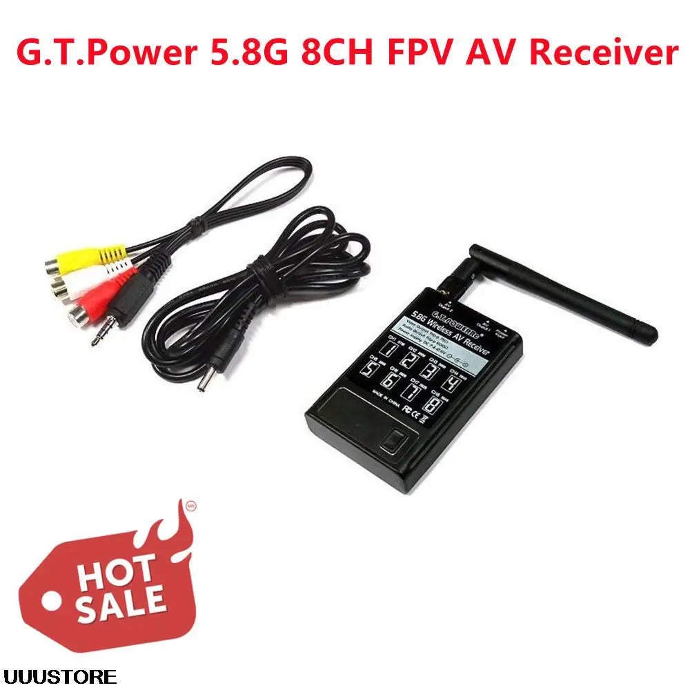 2021 Hot G.T.Power FPV 5.8GHZ 5.8G 8CH Wireless AV Receiver RC Hobby Video Receiver vs RC301 RC832 RC305 D58-2