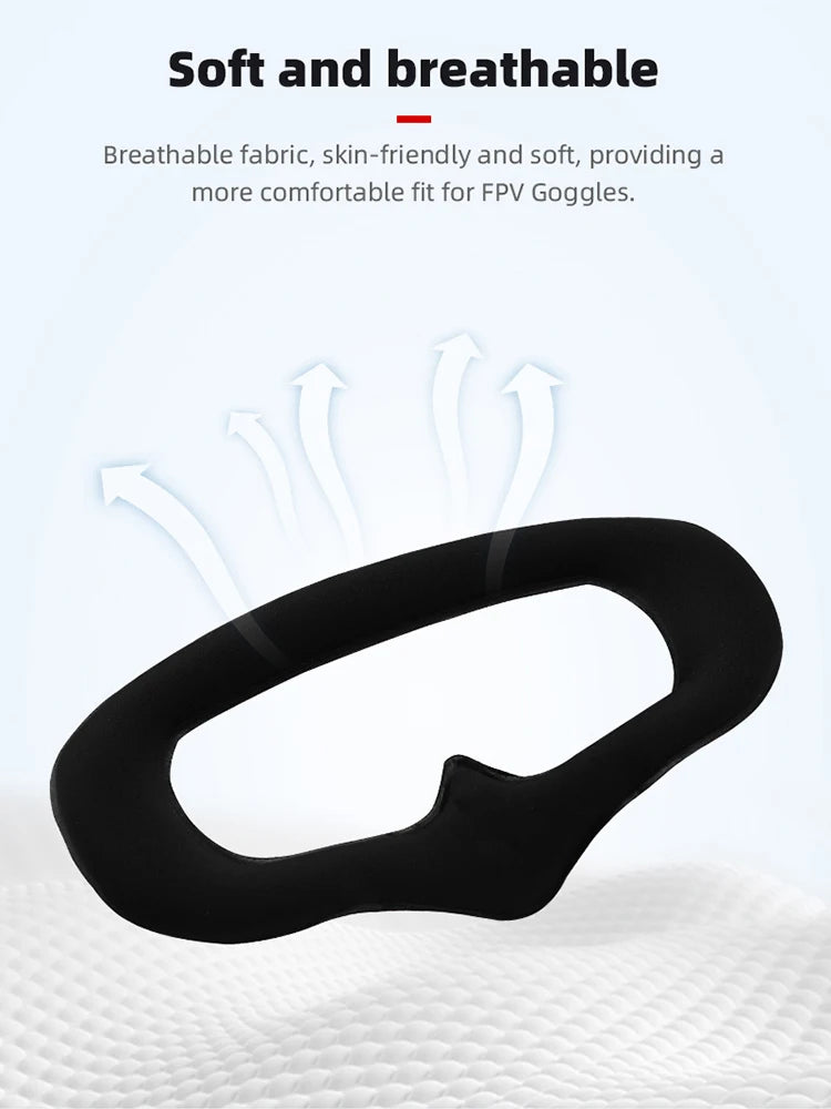 Face Mask Eye Pad for FPV Goggles V2, FPV Goggles are made of soft and breathable fabric, skin-friendly and