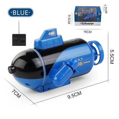 NEUSNEY Mini RC Submarine Toy RC Boat with Remote Control, Twin Propellers, USB Rechargeable Lithium Battery, Simulation Models