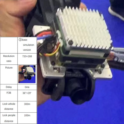 AI Target Tracking Module for FPV Drone, Intelligent tracking module for FPV drones tracks targets up to 300m with vehicle or 100m with humans using cameras.