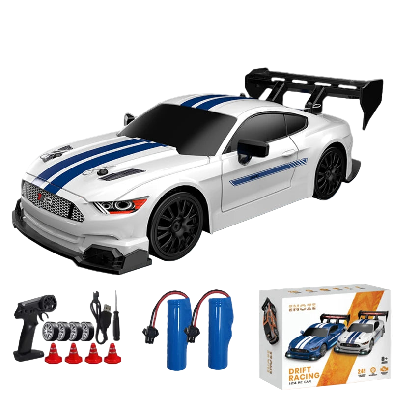 4WD 1:24 Rc Car, LED Drift Racing Vehicle, 2.4G Remote RTR, 30+ KM/H High Speed, Proportional Control, GTRPRO Model Toy