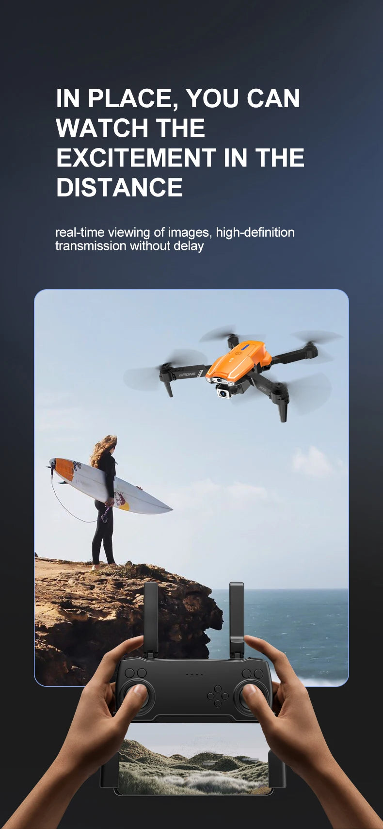 S2 Drone, high-definition transmission without delay unccs .