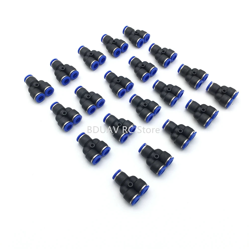 Y-type Trachea Quick Connector - 20pcs 8mm 12mm Y-type tee/trachea quick connector for agricultural plant protection drone Agriculture Drone Accessories 13 Y-type Trachea Quick Connector SPECIFICATIONS Use :