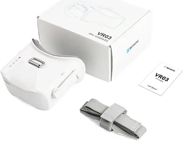 BETAFPV VR03 FPV Goggles - 64GB Storage DVR Recording 48CH RC FPV Racing Drones 14 BETAFPV VR03 FPV Goggle, short press the record button to start recording .