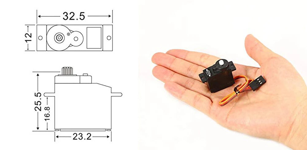JX Servo PS-1109HB - Plastic Gear 4.8V-6V 9