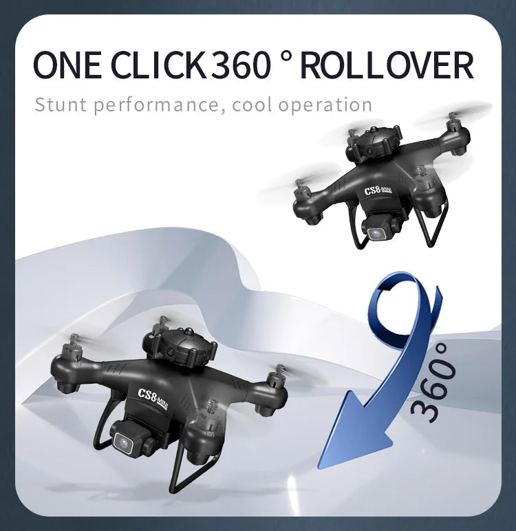 CS8 Drone, one click360 rollover stunt performance, cool operation csbe
