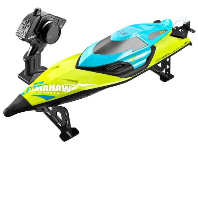Tccicadas 50CM RC Boat, 70KM/H High Speed, 2.4G 200M Range, Capsize Reset, Dual Waterproof, Smart Alarm
