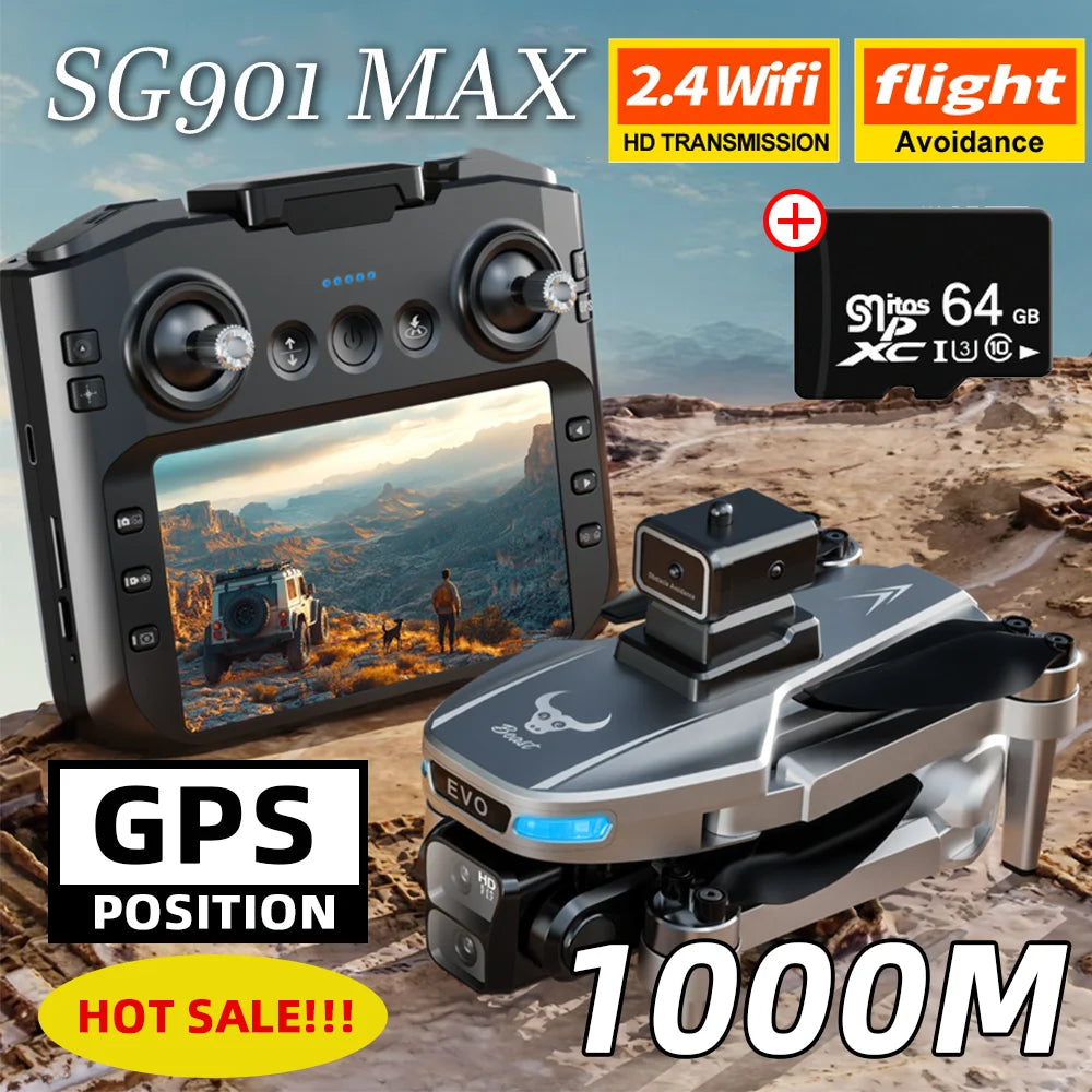SG901最大GPSドローン - 大きなスクリーンリモートコントローラーを SG901最大GPSドローン - 大きなスクリーンリモートコントローラーを