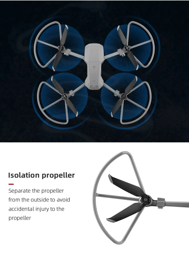 Propeller Guard for DJI Mavic Air 2/2S Drone Protective Cover for mavic air2/Mavic Air 2S Accessories with Foldable Landing Gear 14 Isolation propeller Separate the propeller from the outside to accidental injury to the propel