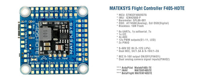 MATEKSYS Flight Controller F4O5-HDTE As 9x8 9X