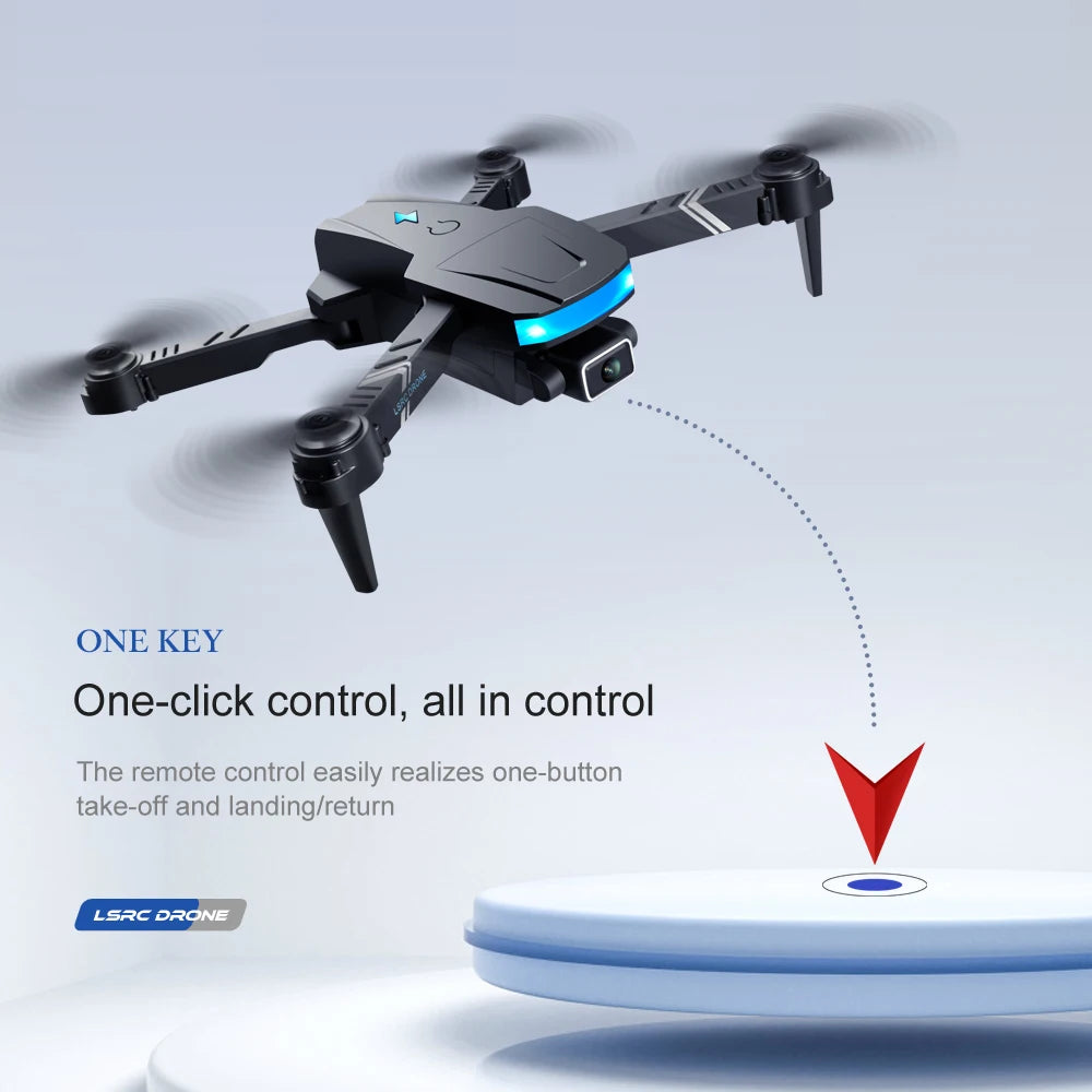LS878 Drone, the remote control easily realizes one-button take-off and