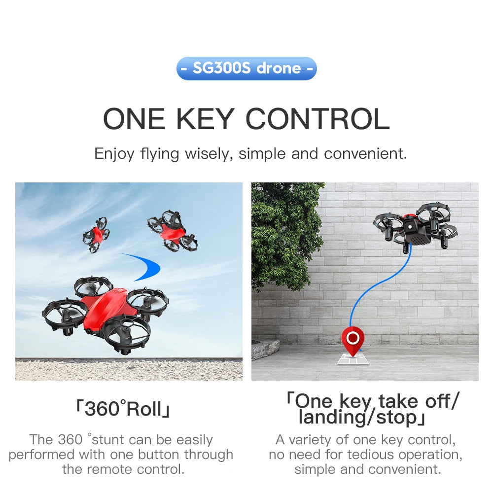 SG300/SG300S Mini Drone, sgsoos drone one key control enjoy flying wise