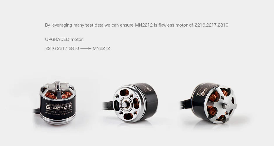 T-motor, leveraging many test data we can ensure MN2ZI2 is flawless motor of 22