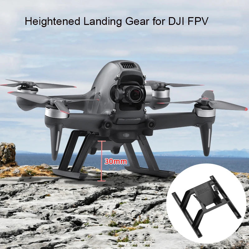 DJI FPV Propeller Guard Lens Cover Cap Antenna Signal Extender Landing Gear Propeller Box for DJI FPV Comb Drone Accessories 51 DJI FPV Propeller, Heightened Landing Gear for DJI FPV 30M6 (BRDRC