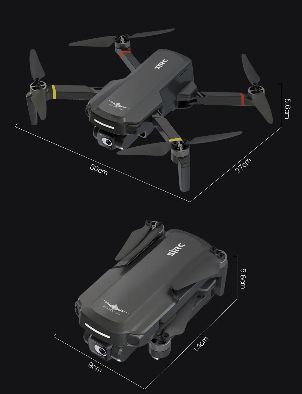 SJRC F5S PRO Drone, Stable hovering in low-altitude, low-light conditions without GPS or weak signal.