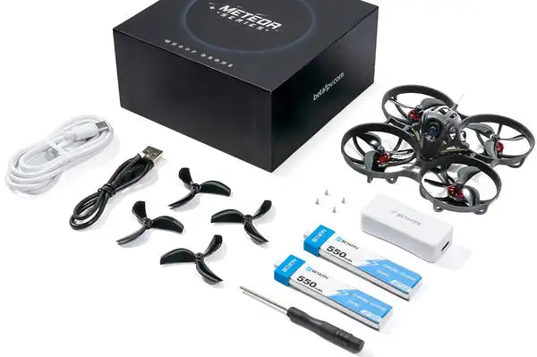 BETAFPV Meteor75 Pro, 1S drone combo comes with 1102 22000KV motors and BT2.0 