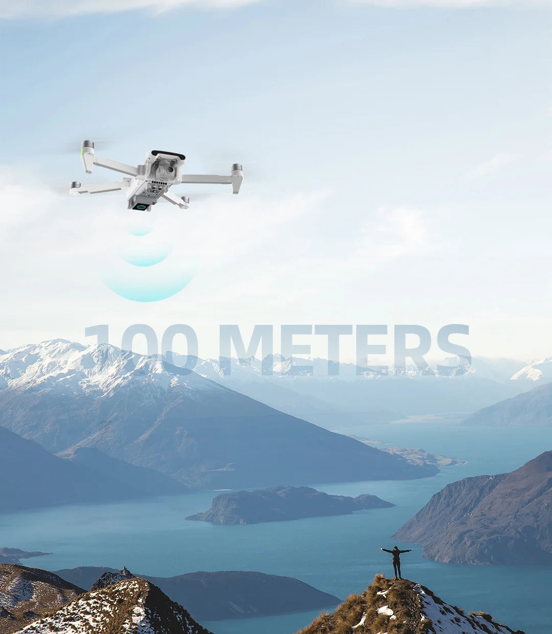 FIMI X8SE 2022 V2 Camera Drone, the upgraded 3rd generation RokLink high-definition digital image transmission system with