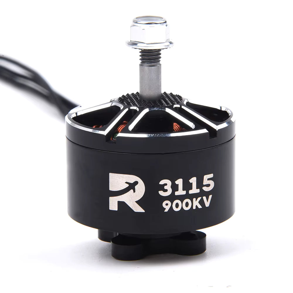 R3115 900KV Brushless Motor for 10 Inch FPV Drone Builds — 3–6S, 31×15 Stator, 112g, 37.5×33.6mm