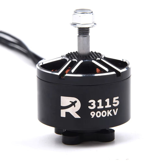 R3115 900KV Brushless Motor for 10 Inch FPV Drone Builds — 3–6S, 31×15 Stator, 112g, 37.5×33.6mm
