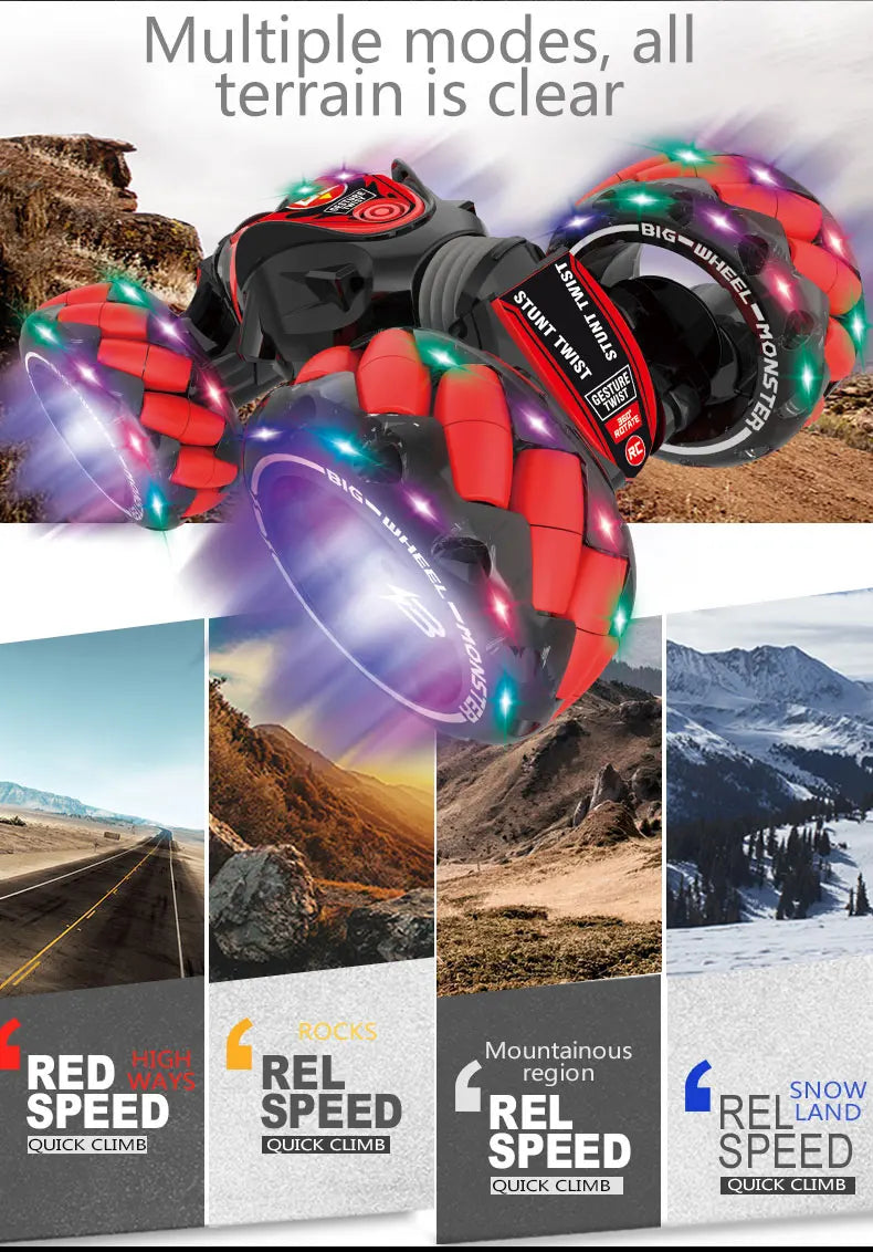 ZWN 1:12 / 1:16 4WD RC Car, multiple modes, all terrain is clear ROcks Haleitil Mountainous RED G