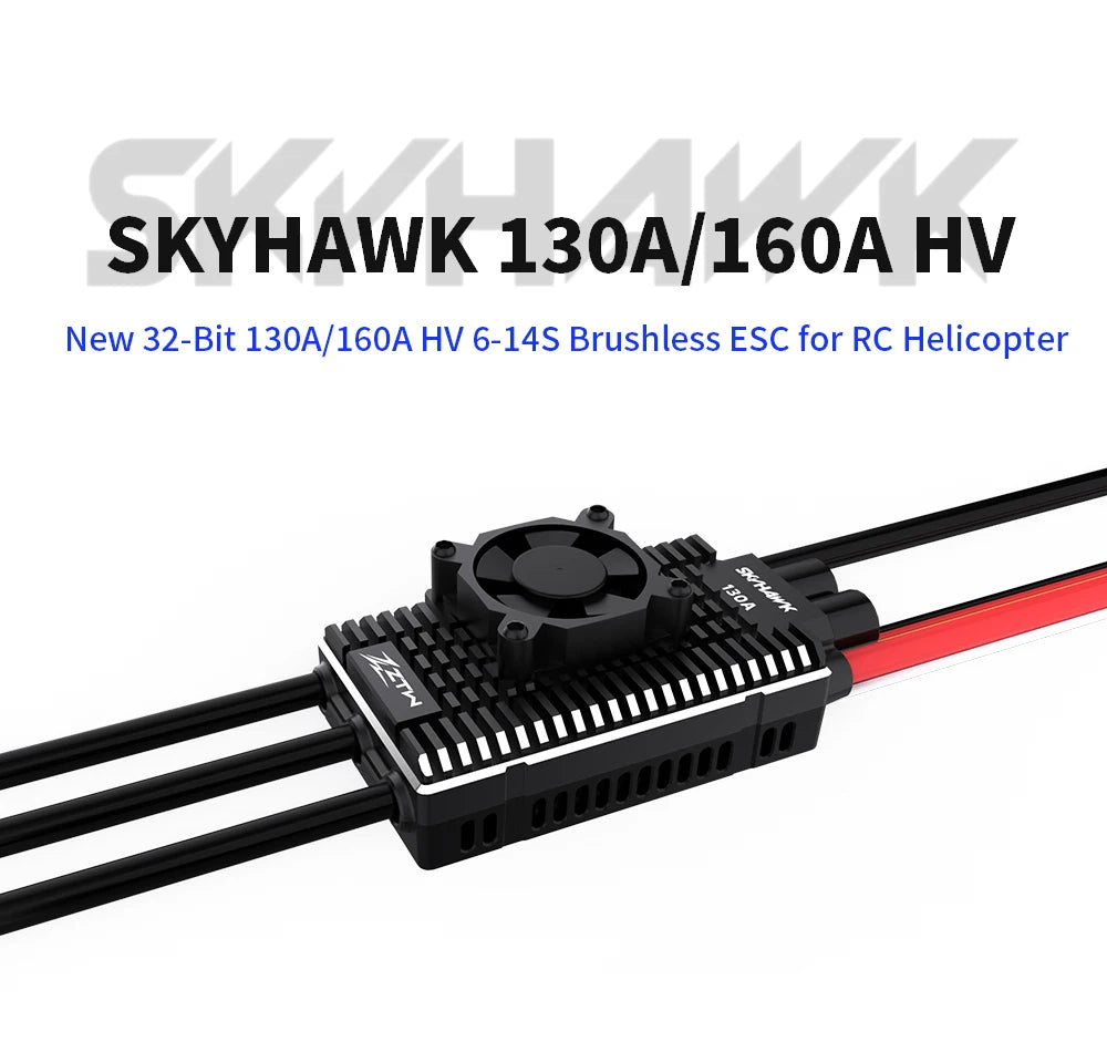 ZTW 32-Bit Skyhawk 130A/160A Telemetry ESC, SKYHAWK 130A/160A HV Brushless ESC for 