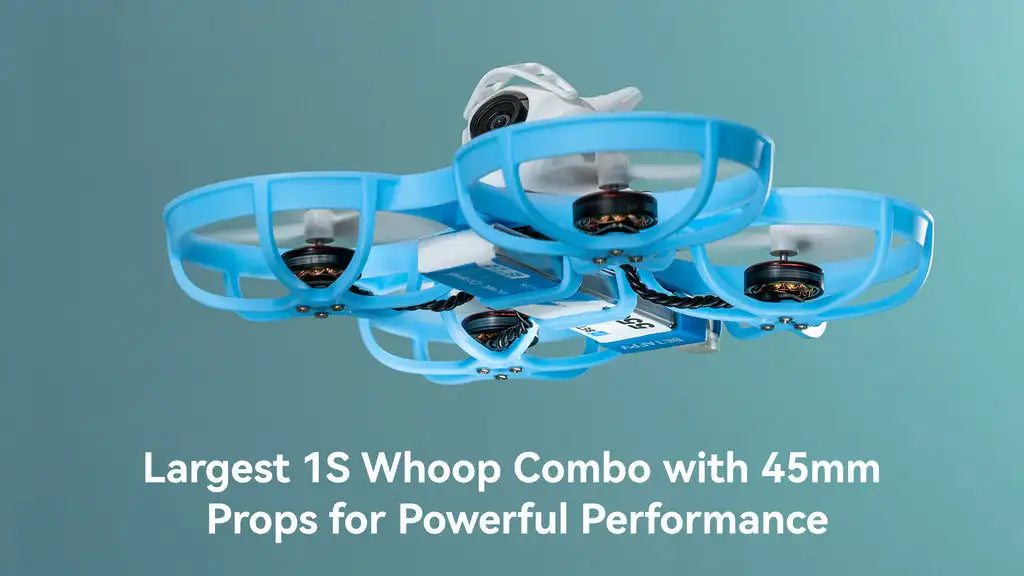 BETAFPV Meteor75 Pro Brushless Whoop Quadcopter 15 Largest 1S Whoop Combo with 45mm Props for Powerful