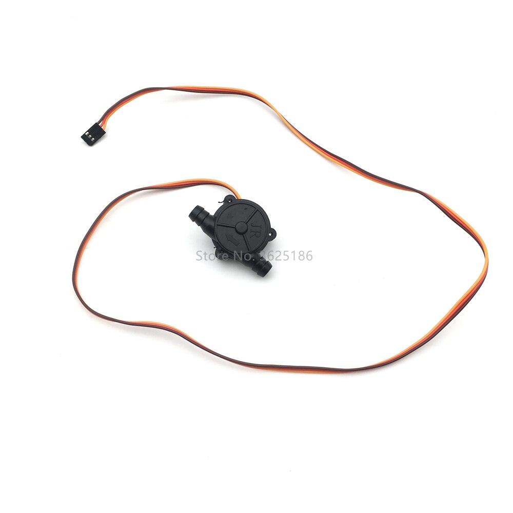 1pc 0.2-6L/min Water Flow Sensor - 8mm Pipe Interface Black Turbine Flowmeter Liquid Measuring Device for RC Plant UAV Accessories - RCDrone