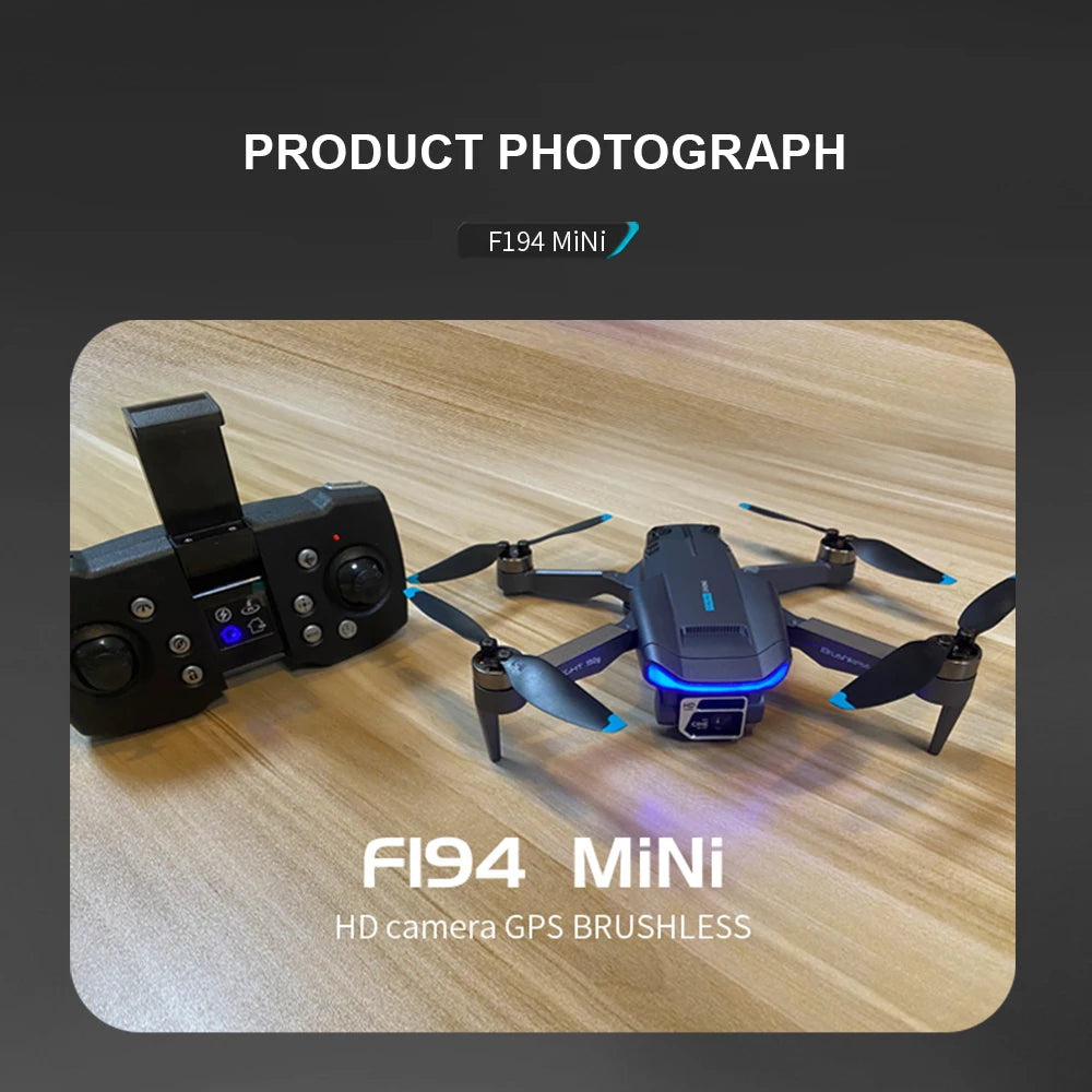 F194 Mini GPS Drone, PRODUCT PHOTOGRAPH Fl94 MiNi 3 Fi94 Min