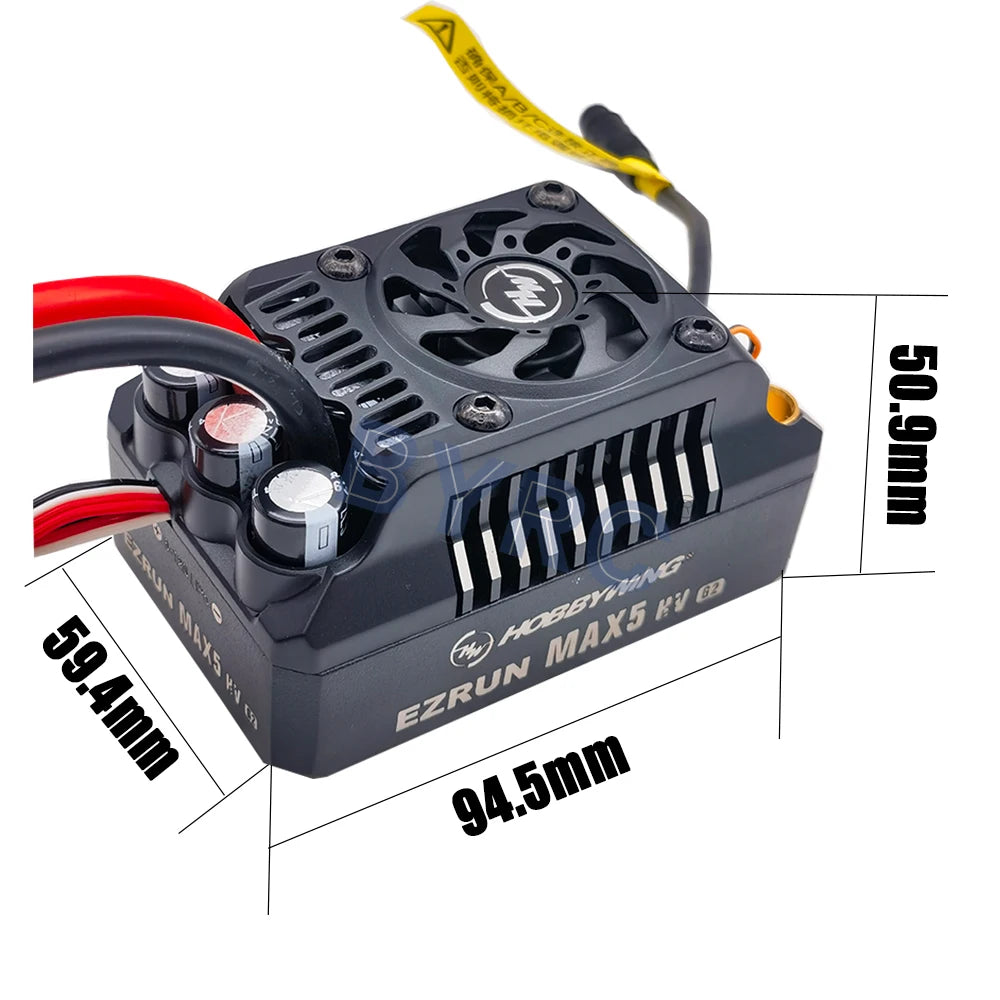 Hobbywing EZRUN MAX5 HV G2 ESC, • Supports turbo timing setting, the timing response is remarkable when used with the matching motor 
