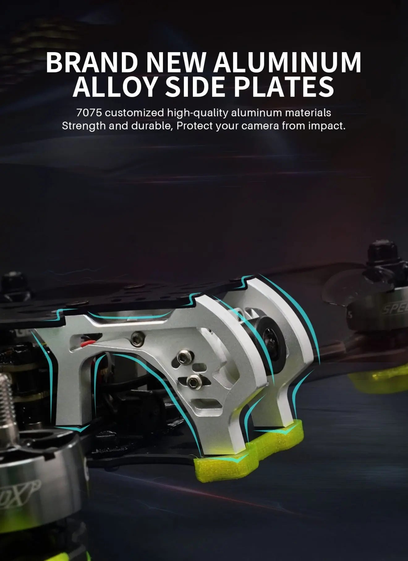 MARK5 HD AVATAR Freestyle FPV Drone, BRAND NEW ALUMINUM ALLOY SIDE PLATES 7075 customized high