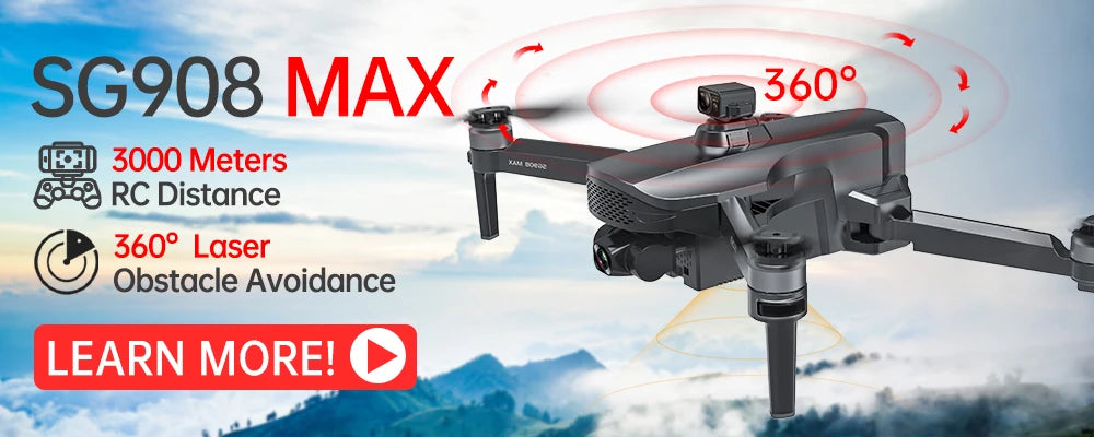 HGIYI SG906 MAX2  Drone, SG908 MAX 3600 3000 Meters RC Distance 3600 Laser Obst