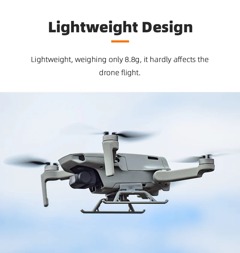 Lightweight Design hardly affects the drone flight . only 8.8g, it 