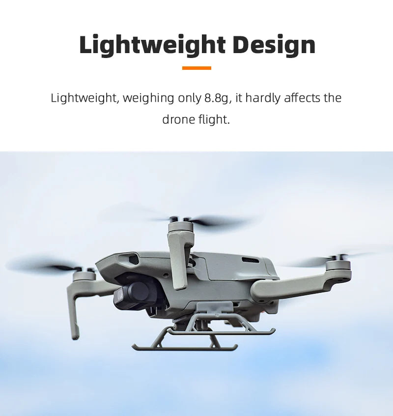 Lightweight Design hardly affects the drone flight . only 8.8g, it