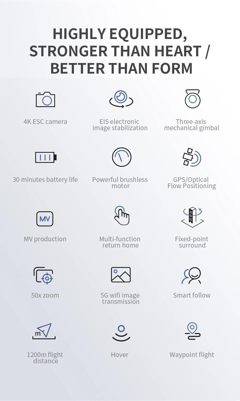 New GPS Drone 4k Profesional 8K HD Camera 3-Axis Gimbal Aerial Photography Brushless Foldable Quadcopter RC Dron Toys Gifts Professional Camera Drone 17 New GPS Drone, 4K ESC camera EIS electronic 3-axis image stabilization mechanical gimba