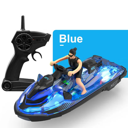 MN MODEL LM13-A Mini Jet Ski RC Boat 2.4G High-Speed Motorboat, 50m Range, Dual Motors, 3.7V 650mAh, 20min Runtime