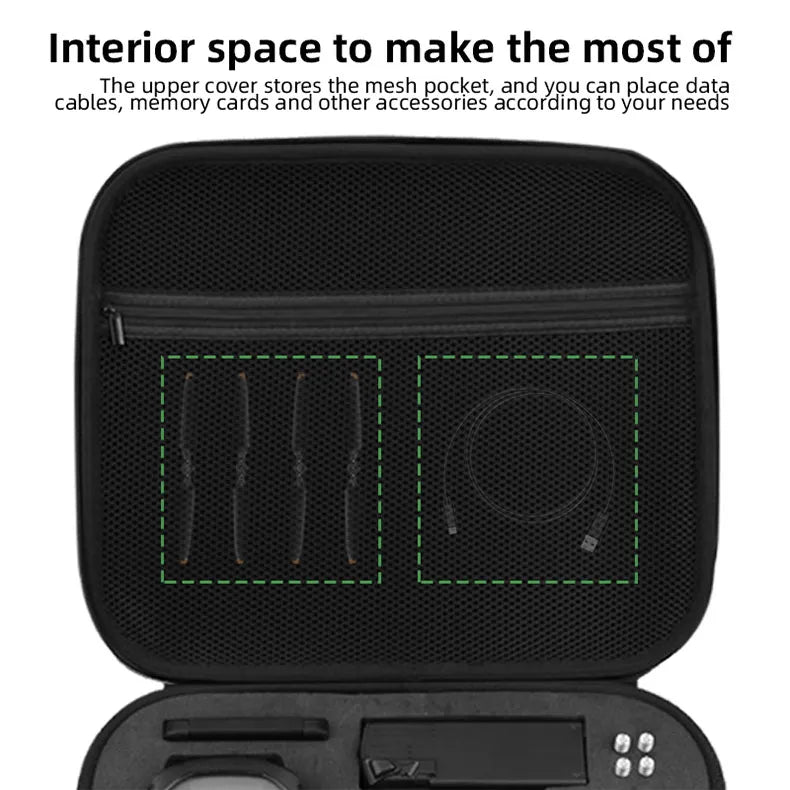 Portable Shoulder Bag, interior space to make the most of The cover stores the mesh pocket, and can place data cables