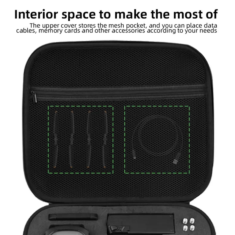 Portable Shoulder Bag for DJI Mavic 3/3 Classic/3 Cine Smart Remote Control Carrying Case Storage Bag Handbag Drone Accessories 13 Portable Shoulder Bag, interior space to make the most of The cover stores the mesh pocket, and can place data cables