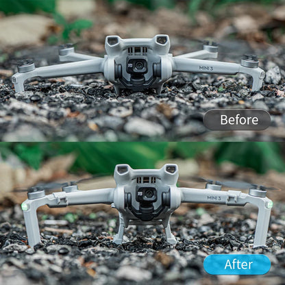 Landing Gear for DJI Mini 3 / Mini 3 Pro – Foldable Quick‑Release Heightened Extender, 15mm Raise, Long Leg Foot Protector