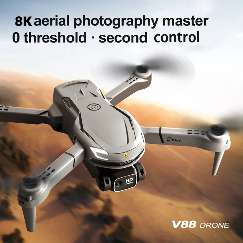V88 Drone - 8K Professional HD Aerial Dual-Camera Omnidirectional Obstacle Avoidance Drone Quadcopter 5000M 10 V88 Drone, 8kaerial photography master 0 threshold second control hd