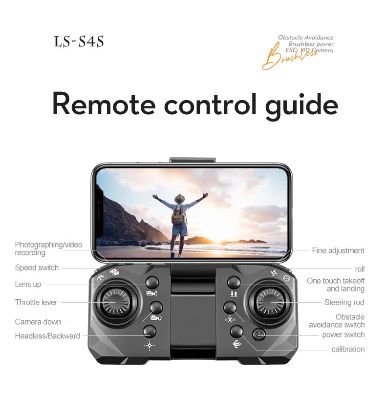 S4S Drone, Obstacle Avoidance LS-S4S Brushless power Hyrsatper