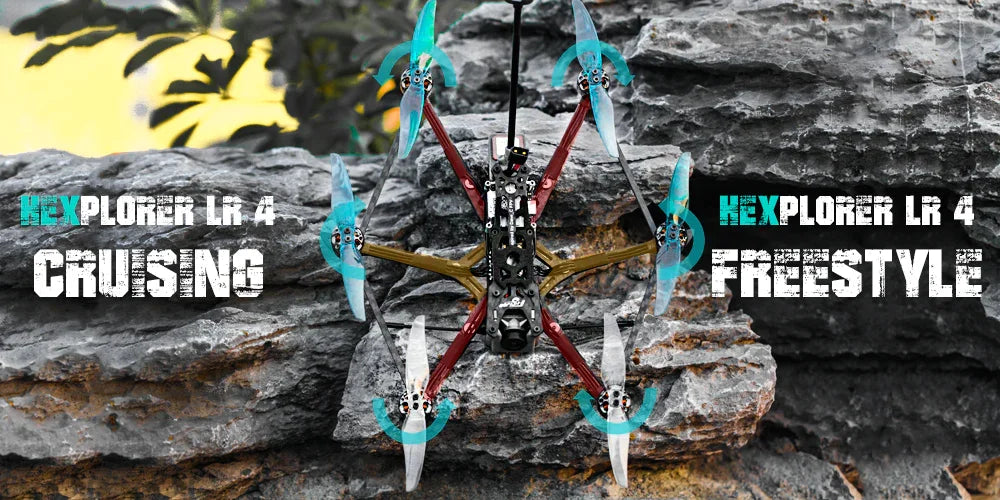 FLYWOO HEXplorer LR 4 4S Hexa-copter BNF Analog Caddx Ant Cam F411HEX BS13A 6IN1 600mw vtx ( MPU6000 ) 1404 2750KV 11 CruSNs Freestyle # HEXPLORER LR 4 .